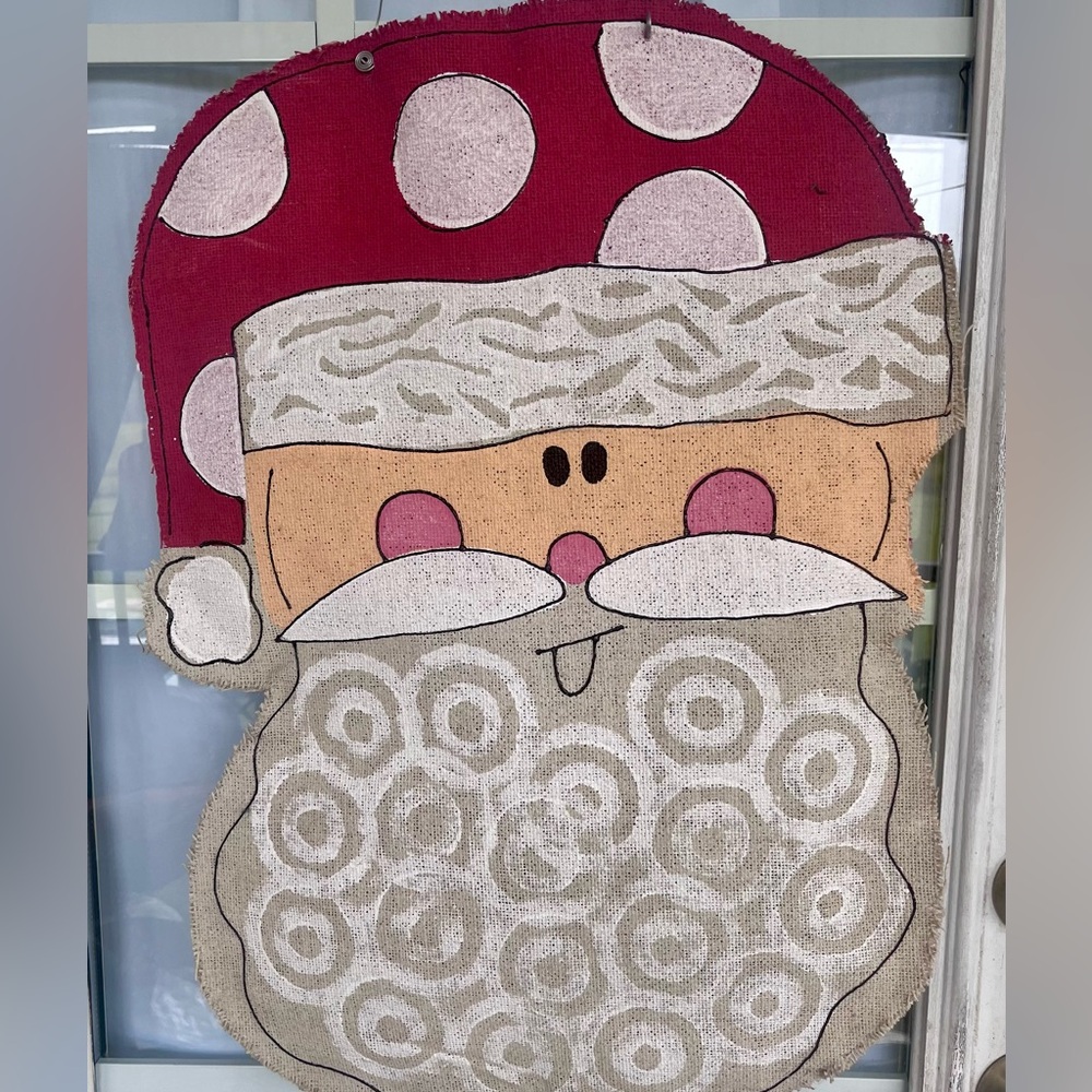 Festive Santa Door Decoration, The Original Burlee